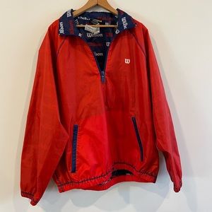 3/4 Zip Wilson X Forever 21 Reversible Windbreaker